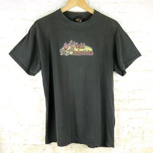 VTG 90s World Industries T-Shirt Mens L Faded Black Devilman Logo Skateboard USA